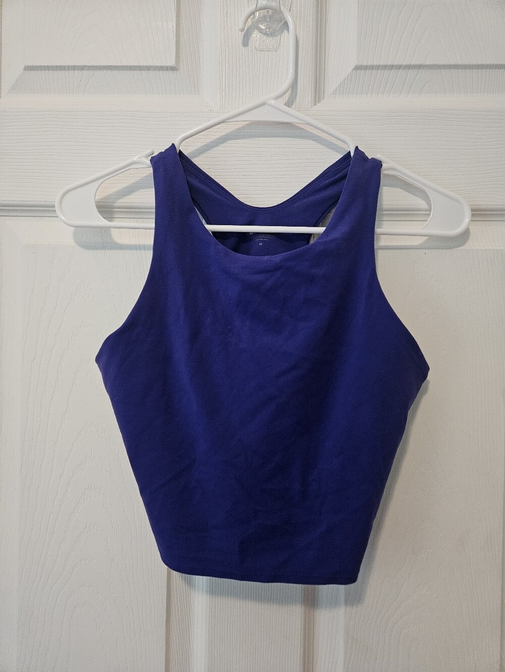 Athleta Royal Blue Cropped High-Neck Tank